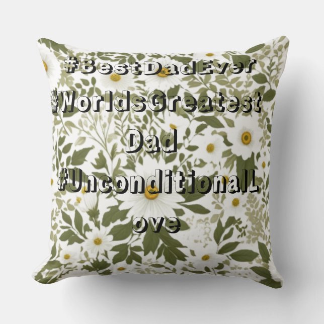 Super Vater Kissen (Vorderseite)