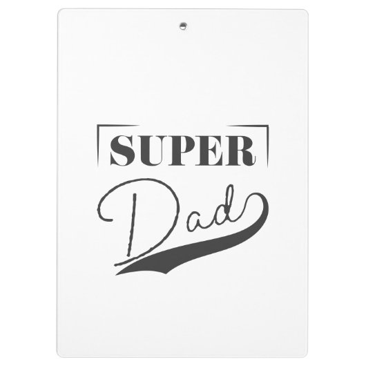 Super Vater Klemmbrett (Rückseite)