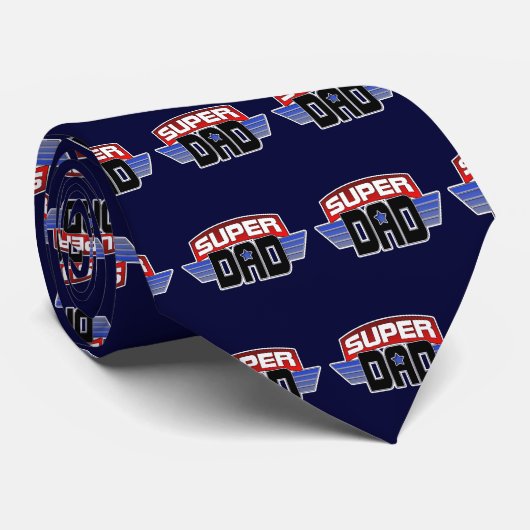 Super Vater Krawatte (Gerollt)