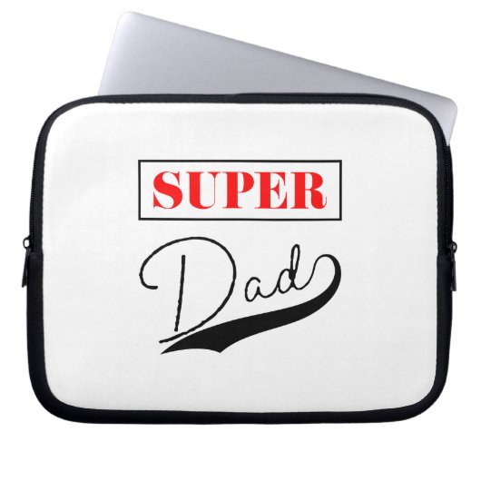 Super Vater Laptopschutzhülle (Vorderseite)