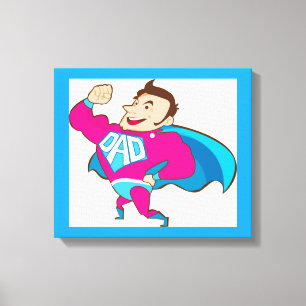 SUPER VATER LEINWANDDRUCK