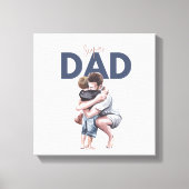 Super Vater Leinwanddruck (Vorderseite)