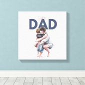 Super Vater Leinwanddruck (Insitu (Holzboden))