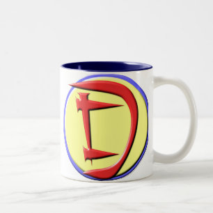 Super-Vater-Logo Zweifarbige Tasse