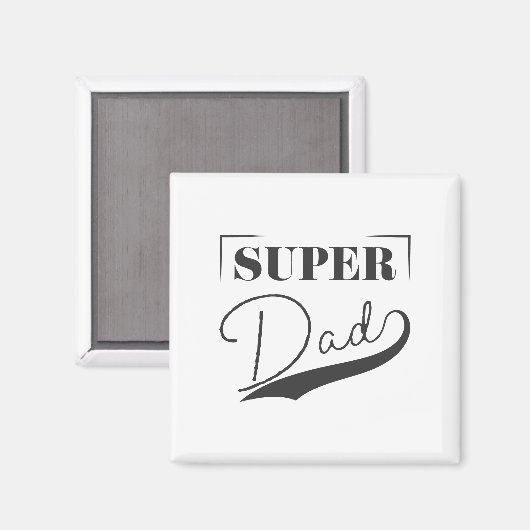 Super Vater Magnet (Vorderseite/Rückseite)