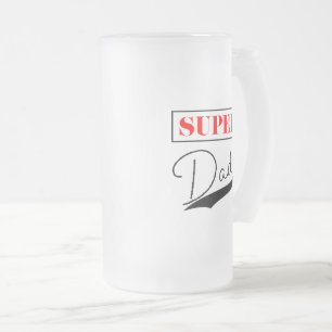 Super Vater Mattglas Bierglas