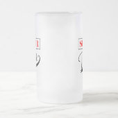 Super Vater Mattglas Bierglas (Mittel)
