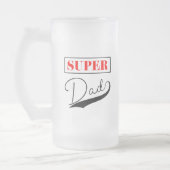Super Vater Mattglas Bierglas (Links)