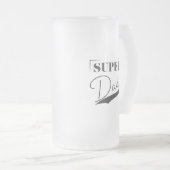 Super Vater Mattglas Bierglas (VorderseiteRechts)