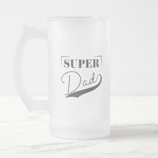 Super Vater Mattglas Bierglas (Links)