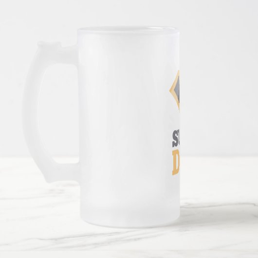 Super Vater Mattiert Glass Beer Tasse (Links)