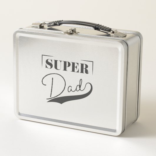 Super Vater Metall Brotdose (Vorderseite)