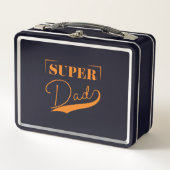 Super Vater Metall Brotdose (Vorderseite)