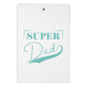 Super Vater Mini Klemmbrett (Rückseite)