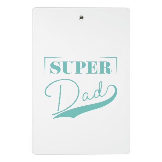 Super Vater Mini Klemmbrett (Rückseite)