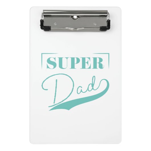Super Vater Mini Klemmbrett (Vorderseite)