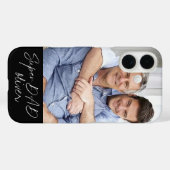 Super VATER Minimal Einfaches Modern Script 1 Foto Case-Mate iPhone Hülle (Rückseite (Horizontal))