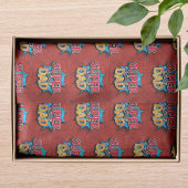 Super Vater Mustache Modern Grunge Seidenpapier