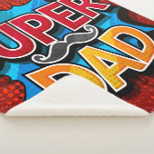 Super Vater Mustache Modern Grunge Sherpadecke (3/4)