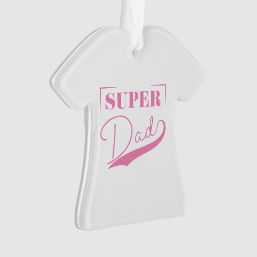 Super Vater Ornament (Vorderseite)