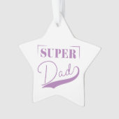 Super Vater Ornament (Vorderseite)