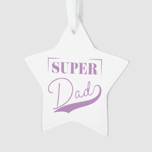 Super Vater Ornament (Vorderseite)