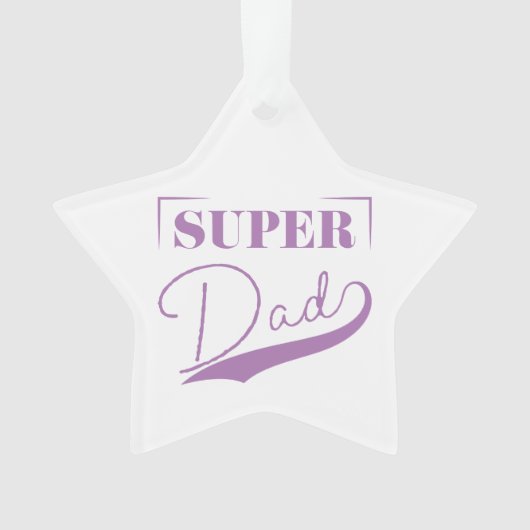 Super Vater Ornament (Vorderseite)