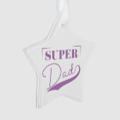 Super Vater Ornament (Vorderseite)