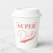Super Vater Pappbecher (Rückseite)