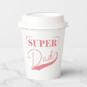 Super Vater Pappbecher (Vorderseite)