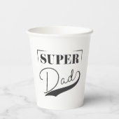 Super Vater Pappbecher (Rückseite)