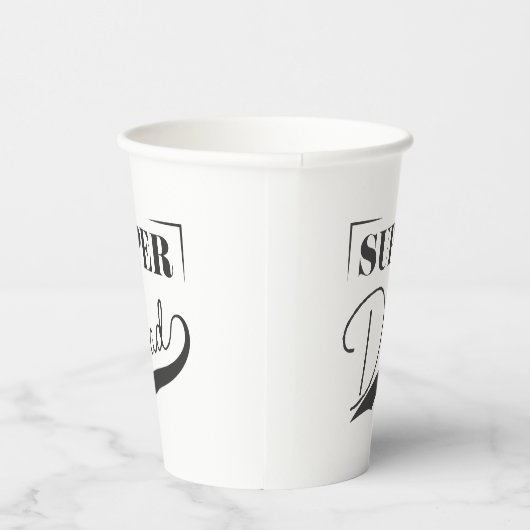 Super Vater Pappbecher (Rechts)