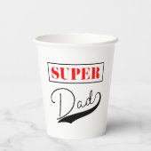 Super Vater Pappbecher (Rückseite)