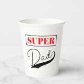 Super Vater Pappbecher (Vorderseite)