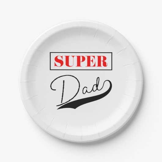 Super Vater Pappteller (Vorderseite)