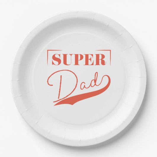 Super Vater Pappteller (Vorderseite)