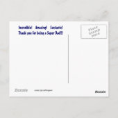 Super Vater Postcard Postkarte (Rückseite)