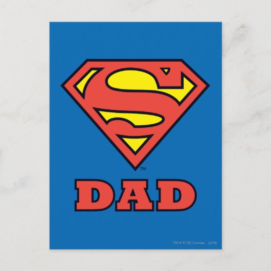 Super Vater Postkarte (Vorderseite)