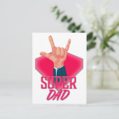Super VATER Postkarte (Stehend Vorderseite)