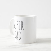 "Super Vater" RAE DUNN inspiriert Kaffeetasse (Vorderseite Links)