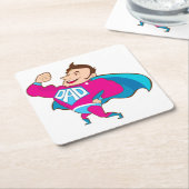 SUPER VATER RECHTECKIGER PAPPUNTERSETZER (angewinkelt)