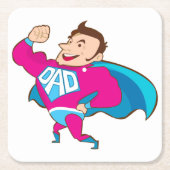 SUPER VATER RECHTECKIGER PAPPUNTERSETZER (Vorderseite)