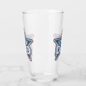 Super Vater Red White und Blue Glas (Links)