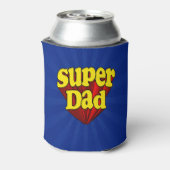 Super Vater Red Yellow Blue Vatertag Superheld Dosenkühler (Kanne Rückseite)