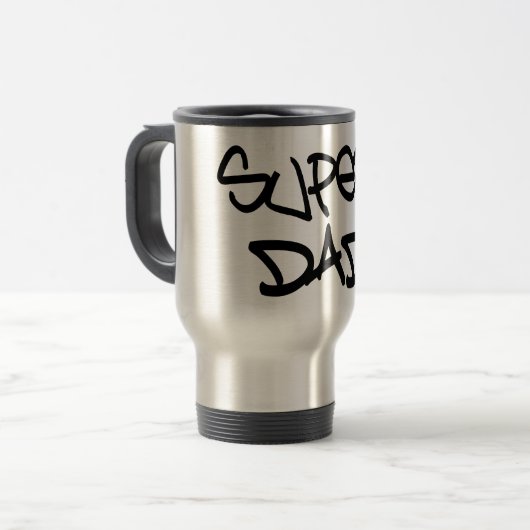 Super Vater Reisebecher (Vorderseite Links)