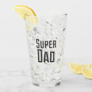Super Vater Sans Serif Schriftart Text Glas
