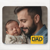 Super Vater Seit dem Jahr Custom Baby and Vatering Mousepad (Vorne)