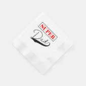 Super Vater Serviette (Ecke)