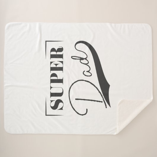 Super Vater Sherpadecke (Vorderseite (Horizontal))