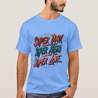 Super Vater Shirt, Väter Tag lustige Super-Helden  T-Shirt